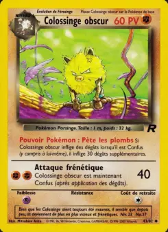 Colossinge obscur — carte 43 de l’extension Team Rocket