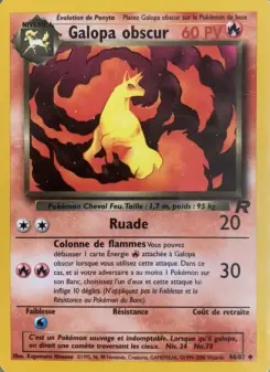 Galopa obscur — carte 44 de l’extension Team Rocket