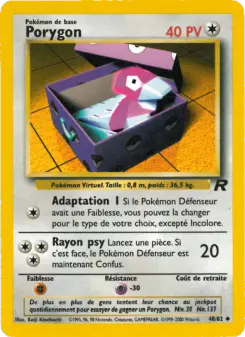 Porygon — carte 48 de l’extension Team Rocket