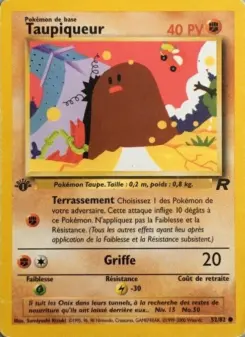 Taupiqueur — carte 52 de l’extension Team Rocket