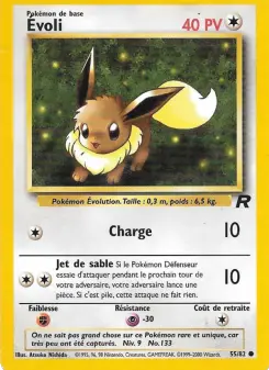 Évoli — carte 55 de l’extension Team Rocket