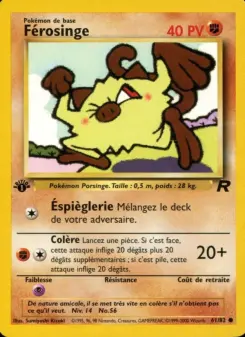 Férosinge — carte 61 de l’extension Team Rocket
