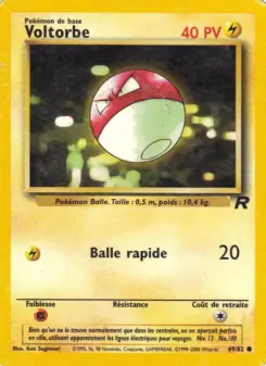 Voltorbe — carte 69 de l’extension Team Rocket
