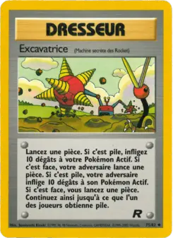 Excavatrice — carte 75 de l’extension Team Rocket