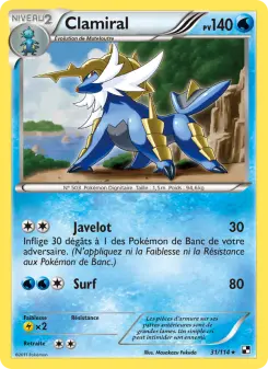 Clamiral — carte 31 de l’extension Noir & Blanc