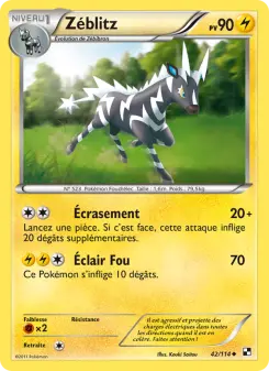 Zéblitz — carte 42 de l’extension Noir & Blanc