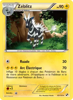 Zéblitz — carte 43 de l’extension Noir & Blanc