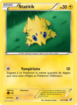 Statitik — carte 45 de l’extension Noir & Blanc