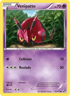 Venipatte — carte 52 de l’extension Noir & Blanc