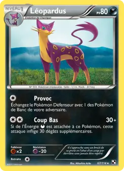 Léopardus — carte 67 de l’extension Noir & Blanc