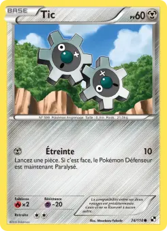 Tic — carte 74 de l’extension Noir & Blanc