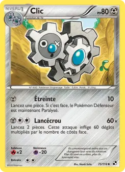 Clic — carte 75 de l’extension Noir & Blanc