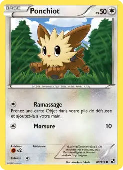 Ponchiot — carte 80 de l’extension Noir & Blanc