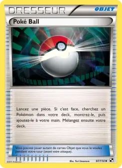 Poké Ball — carte 97 de l’extension Noir & Blanc