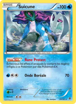 Suicune — carte 20 de l’extension Explosion Plasma