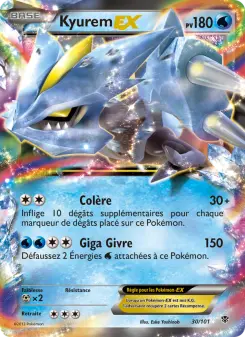 Kyurem EX — carte 30 de l’extension Explosion Plasma