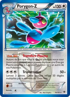 Porygon-Z — carte 74 de l’extension Explosion Plasma