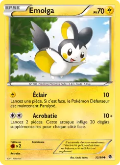 Emolga — carte 32 de l’extension Pouvoirs Émergents