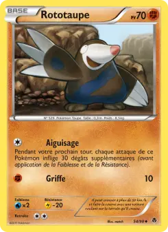 Rototaupe — carte 54 de l’extension Pouvoirs Émergents