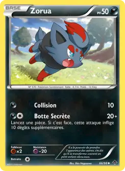 Zorua — carte 66 de l’extension Pouvoirs Émergents