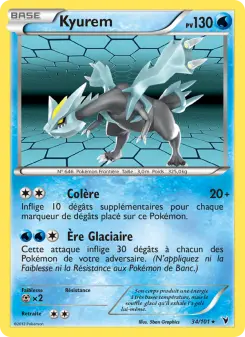 Kyurem — carte 34 de l’extension Nobles Victoires