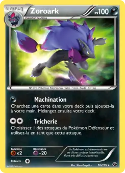 Zoroark — carte 102 de l’extension Destinées Futures