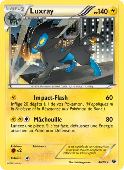 Luxray — carte 46 de l’extension Destinées Futures