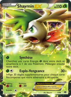 Shaymin-EX — carte 5 de l’extension Destinées Futures