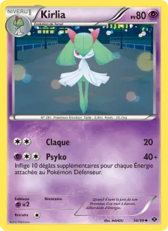 Kirlia — carte 56 de l’extension Destinées Futures