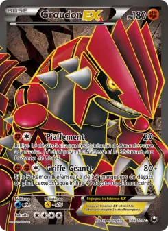 Groudon-EX — carte 106 de l’extension Explorateurs Obscurs