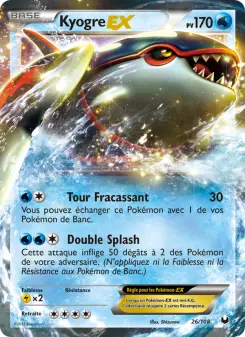 Kyogre-EX — carte 26 de l’extension Explorateurs Obscurs