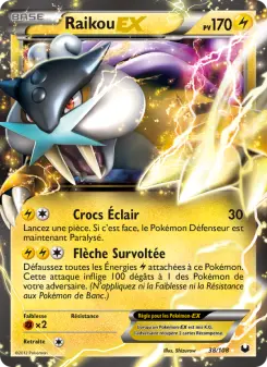 Raikou-EX — carte 38 de l’extension Explorateurs Obscurs