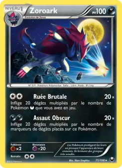 Zoroark — carte 71 de l’extension Explorateurs Obscurs