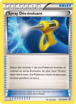Spray Dés-évoluant — carte 113 de l’extension Dragons Éxaltés