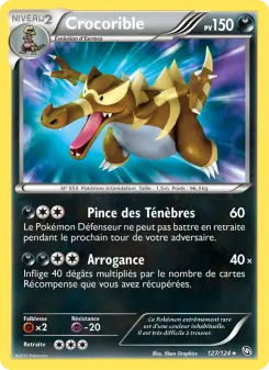 Crocorible — carte 127 de l’extension Dragons Éxaltés