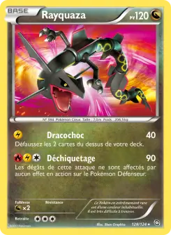 Rayquaza — carte 128 de l’extension Dragons Éxaltés