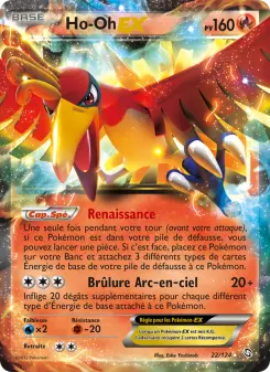 Ho-Oh-EX — carte 22 de l’extension Dragons Éxaltés
