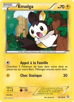 Emolga — carte 45 de l’extension Dragons Éxaltés