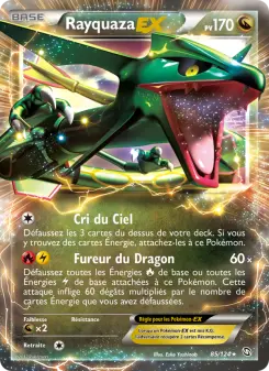 Rayquaza-EX — carte 85 de l’extension Dragons Éxaltés