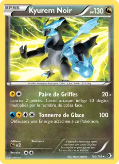 Kyurem Noir — carte 100 de l’extension Frontières Franchies