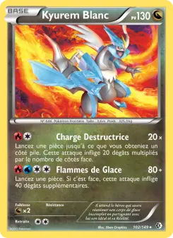 Kyurem Blanc — carte 102 de l’extension Frontières Franchies