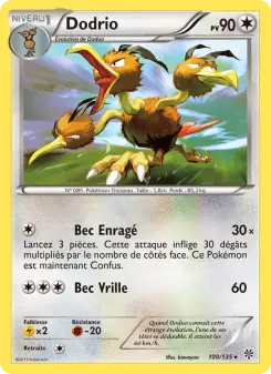 Dodrio — carte 100 de l’extension Tempète Plasma