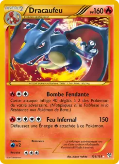 Dracaufeu — carte 136 de l’extension Tempète Plasma