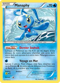 Manaphy — carte 34 de l’extension Tempète Plasma
