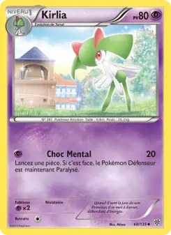 Kirlia — carte 60 de l’extension Tempète Plasma
