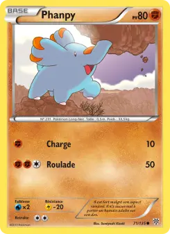 Phanpy — carte 71 de l’extension Tempète Plasma