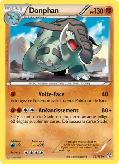 Donphan — carte 72 de l’extension Tempète Plasma