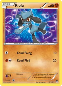 Riolu — carte 75 de l’extension Tempète Plasma