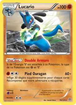 Lucario — carte 78 de l’extension Tempète Plasma