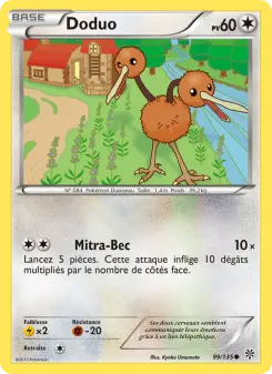 Doduo — carte 99 de l’extension Tempète Plasma